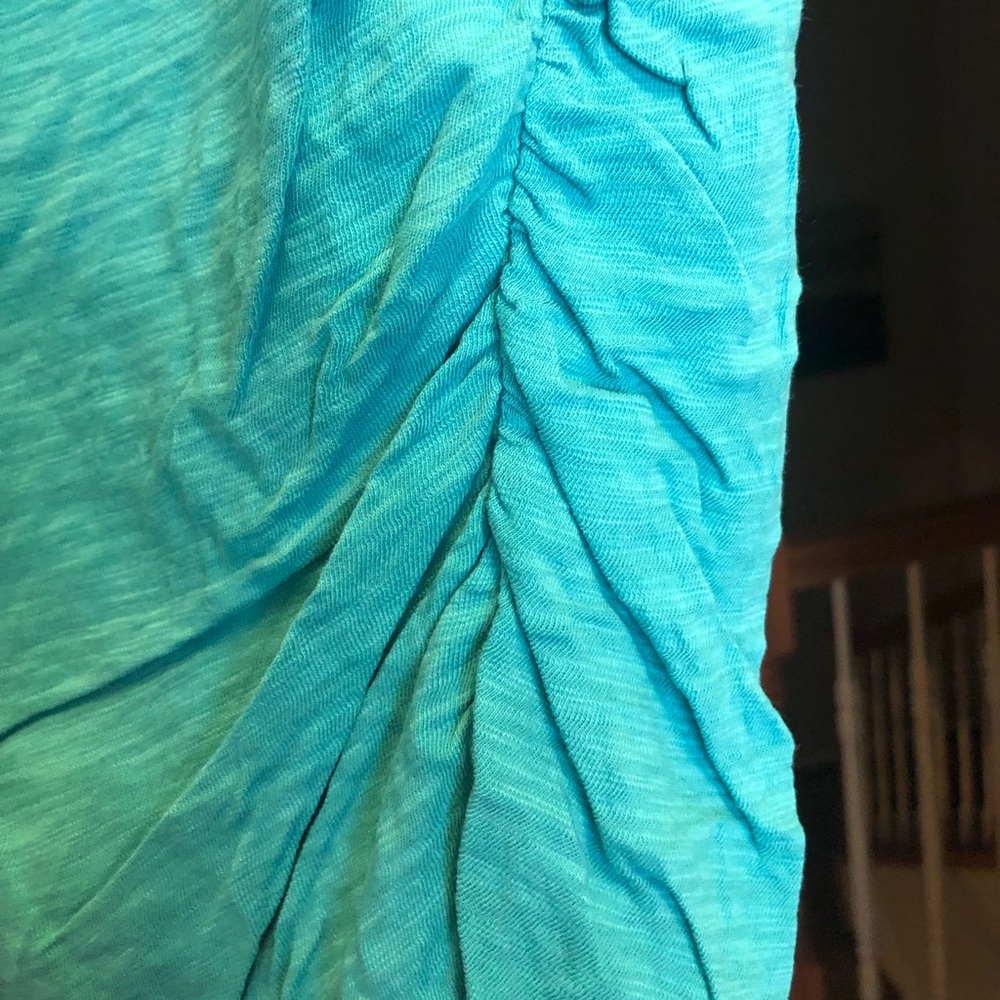 Turquoise basic maternity tee - Picture 4 of 4